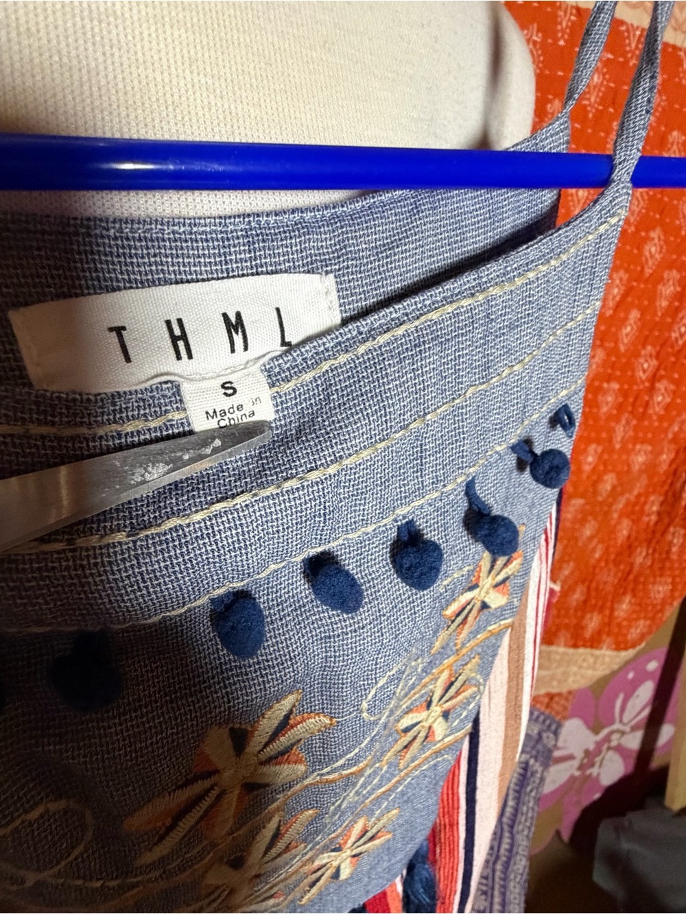 Anthropologie THML Embroidered Dress size S - Picture 4 of 4
